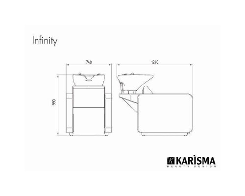 Мойка парикмахерская INFINITY MODULO JET MASSAGE