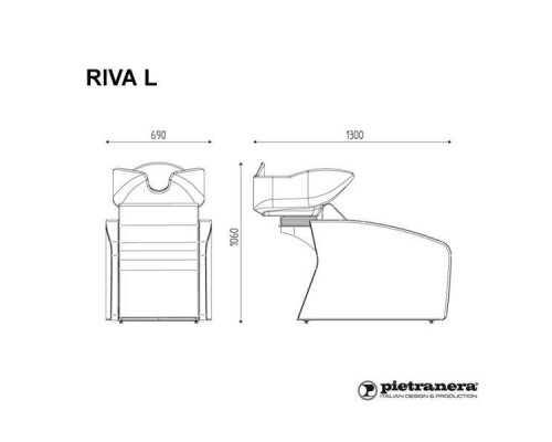 Мойка парикмахерская RIVA L - RELAX