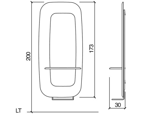 Зеркало парикмахерское TONNEAU